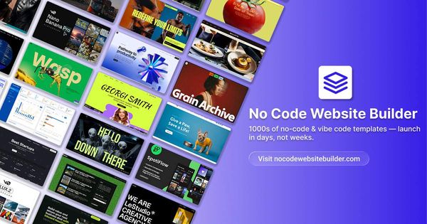 Screenshot of No Code Website Builder