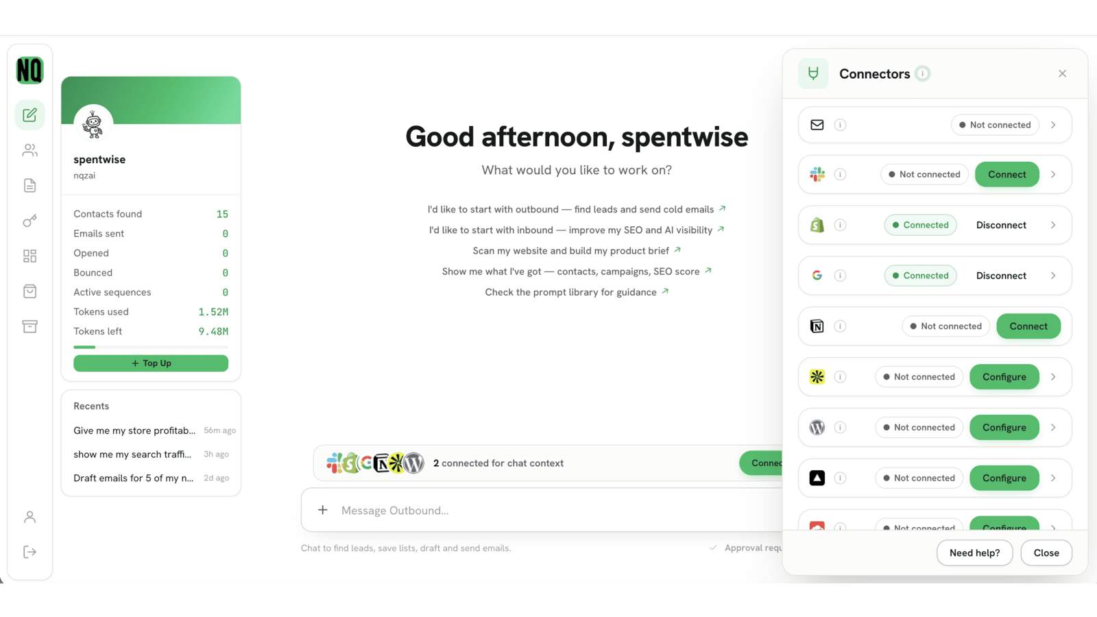 Screenshot of nqzai