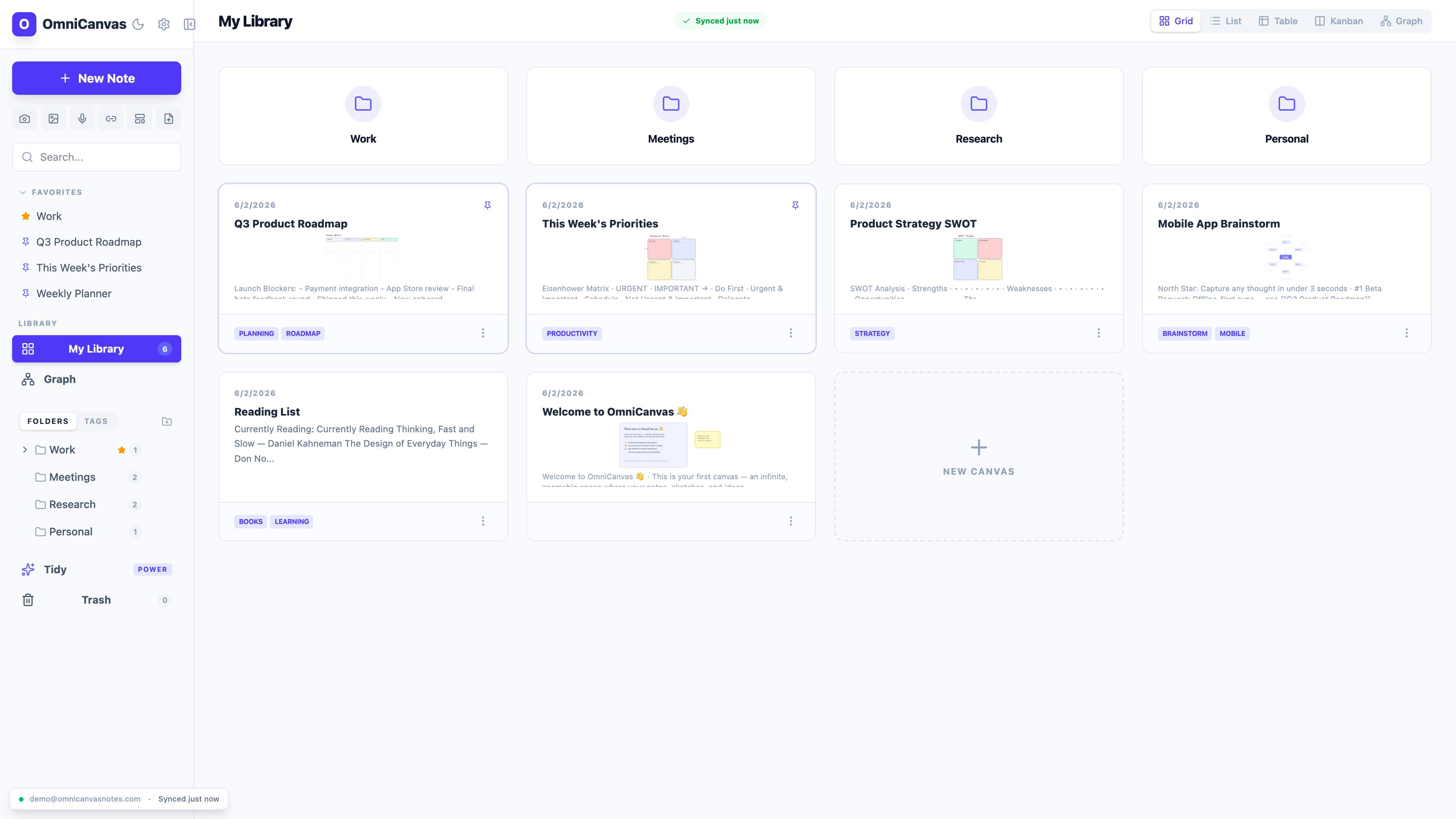 Screenshot of OmniCanvas