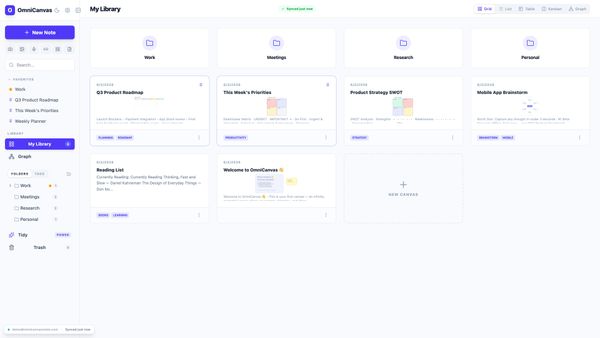 Screenshot of OmniCanvas