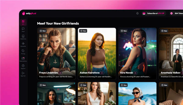 Screenshot of OnlyGFs.ai