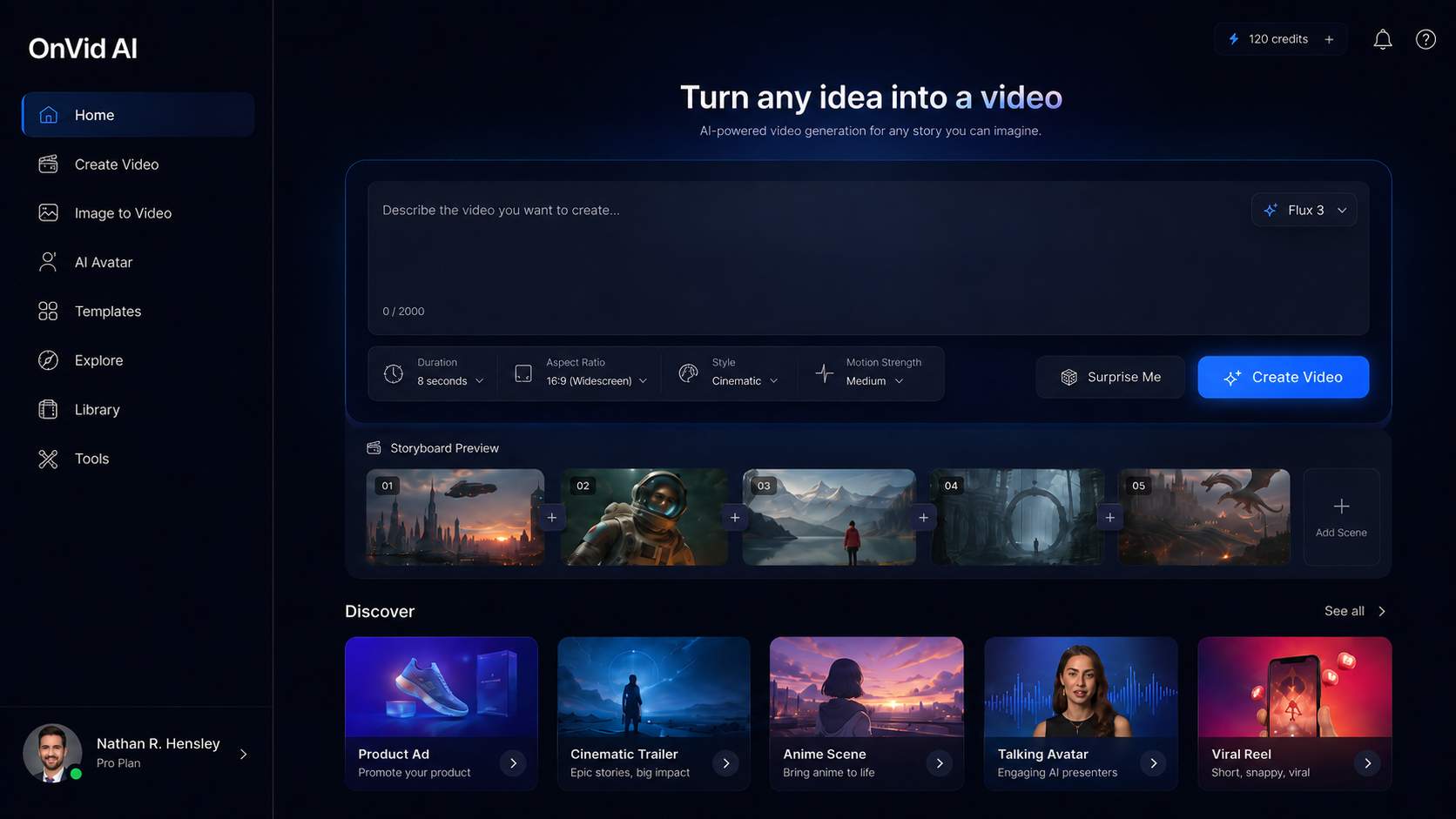 Screenshot of OnVid