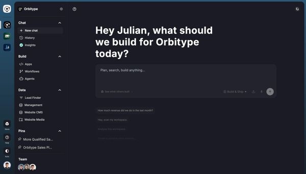 Screenshot of Orbitype