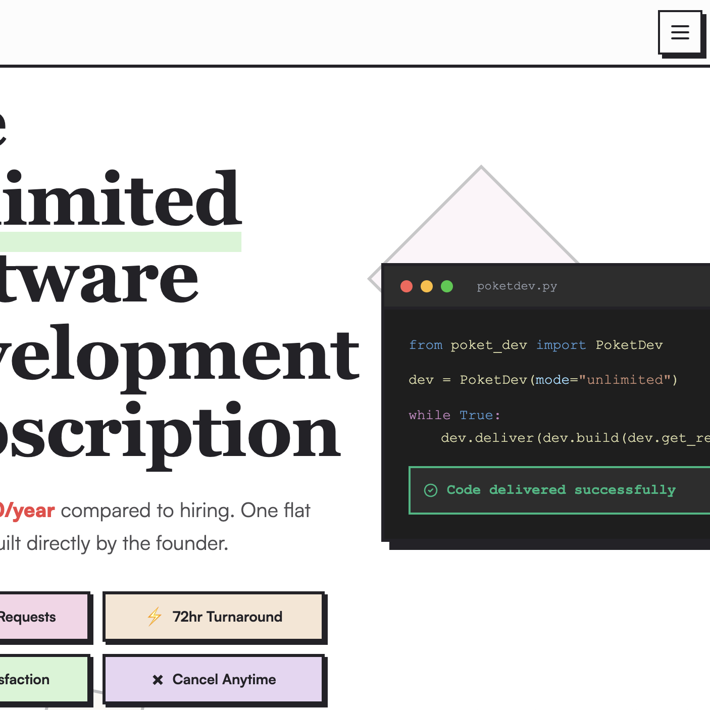 Screenshot of Poket Dev