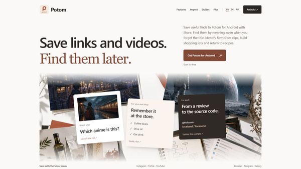 Screenshot of Potom