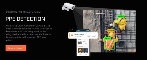 Screenshot of PPE DETECTION SYSTEM