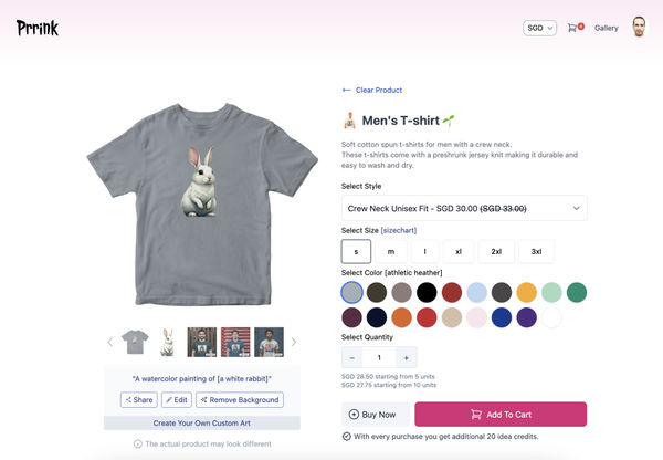 Screenshot of Prrink