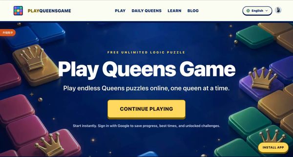 Screenshot of Queens Game