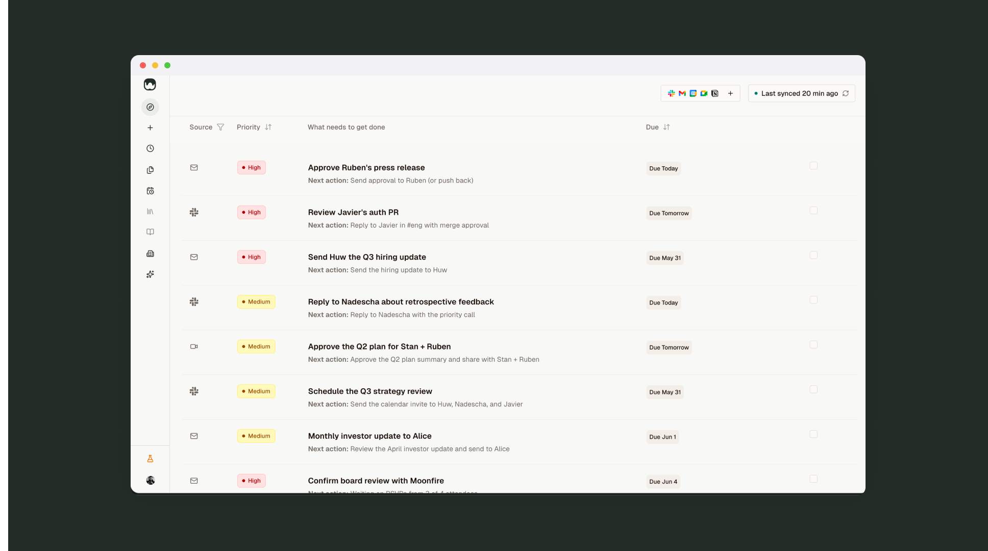 Screenshot of readywhen