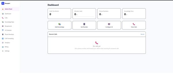 Screenshot of Receptri