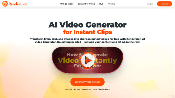 Screenshot of RenderLion