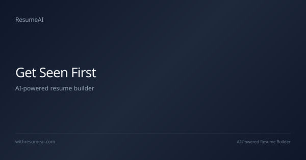 Screenshot of ResumeAI