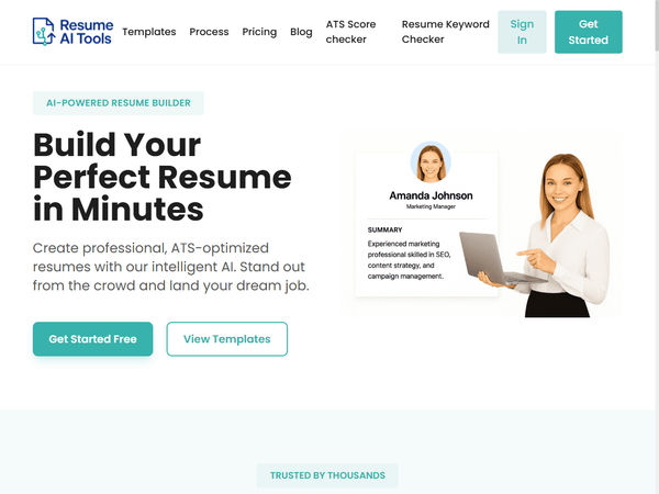 Screenshot of ResumeAITools