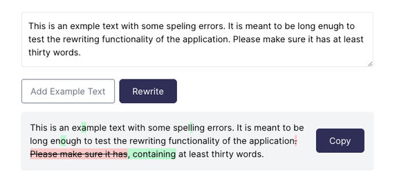 Screenshot of Rewrite
