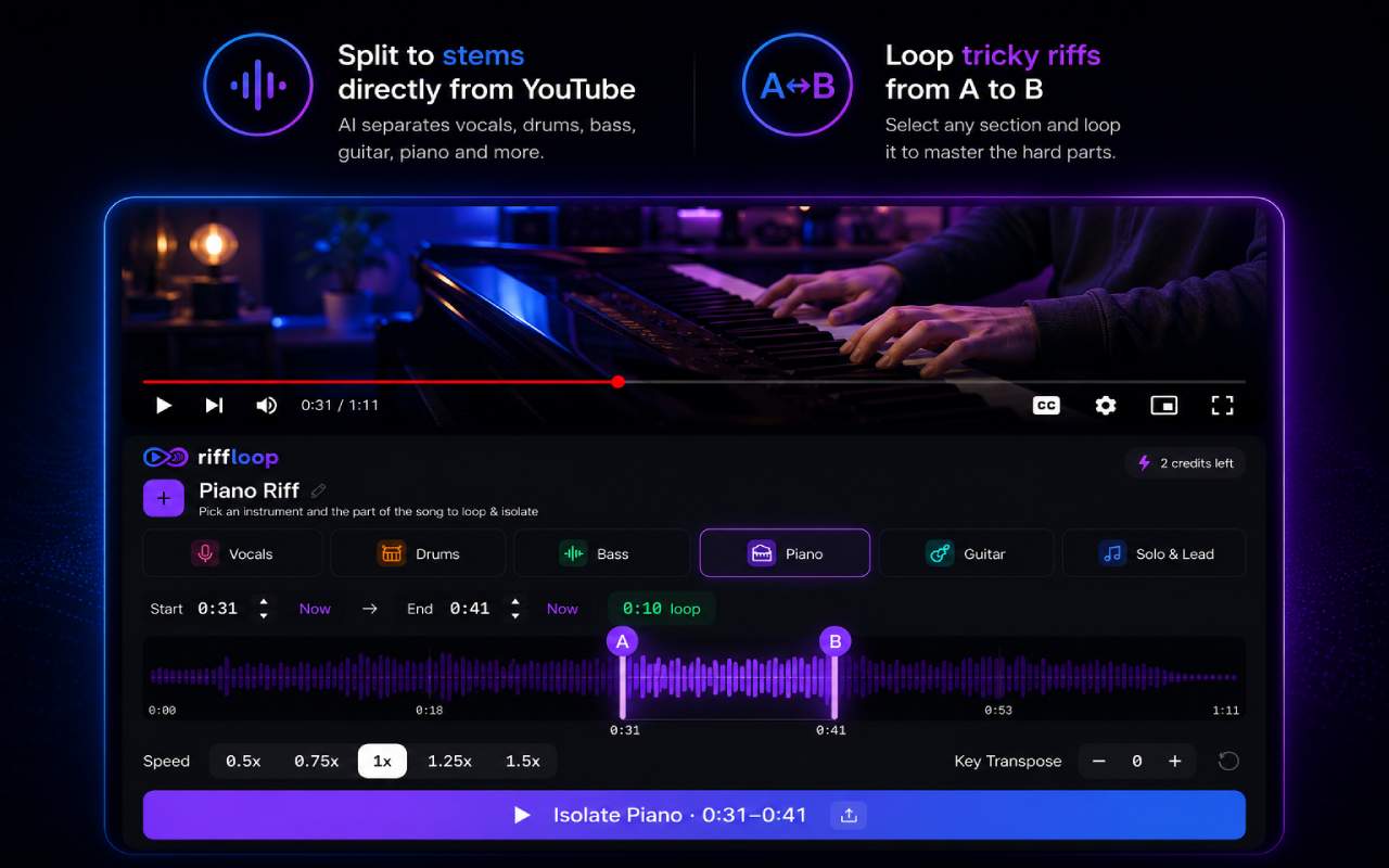 Screenshot of Riffloop
