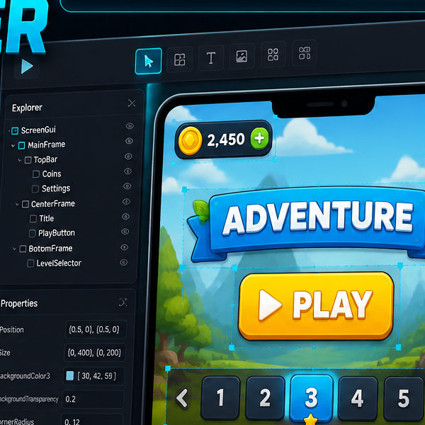 Screenshot of Roblox GUI Maker
