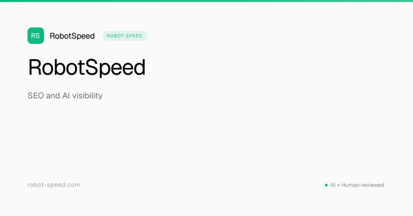 Screenshot of RobotSpeed