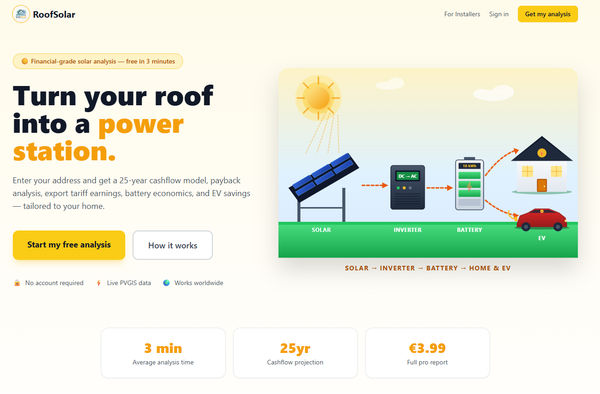 Screenshot of RoofSolar