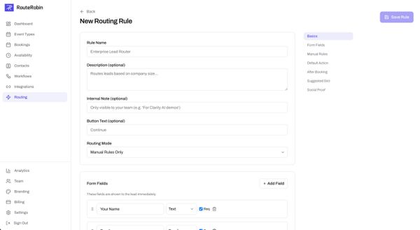 Screenshot of RouteRobin