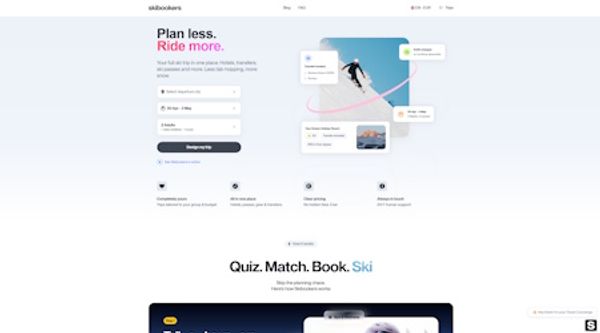 Screenshot of Skibookers