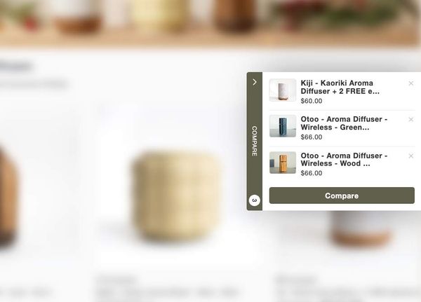 Screenshot of Smart Comparison Widget