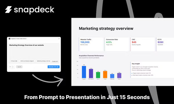 Screenshot of SnapDeck