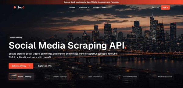 Screenshot of SocQ