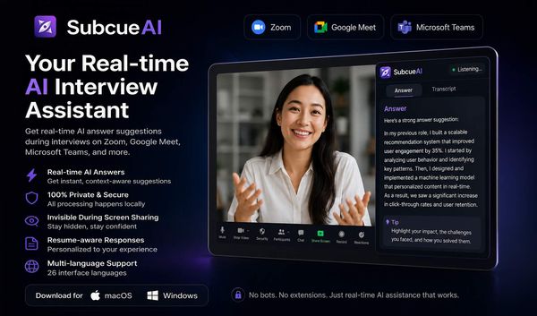 Screenshot of SubcueAI