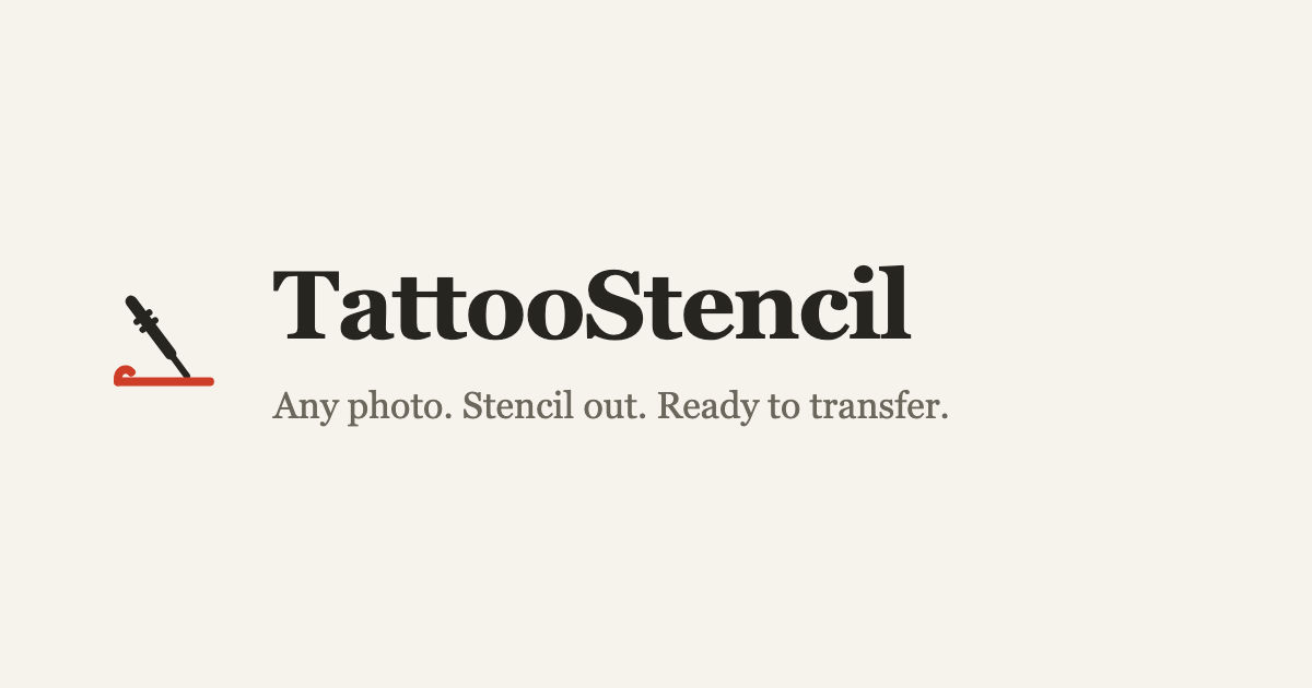 Screenshot of TattooStencil