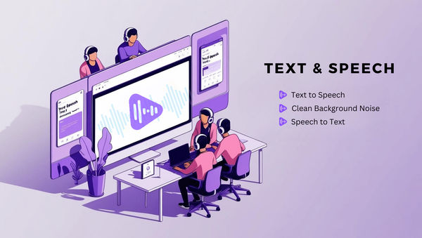 Screenshot of Text and Speech