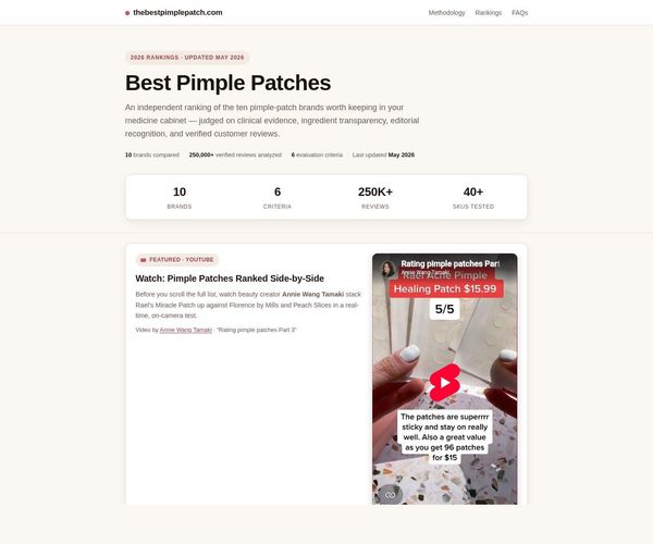Screenshot of The Best Pimple Patch