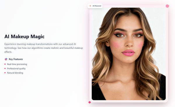 Screenshot of TheMakeupAi