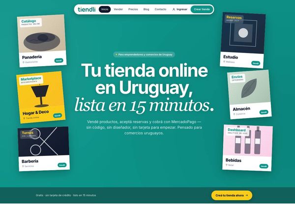 Screenshot of Tiendli