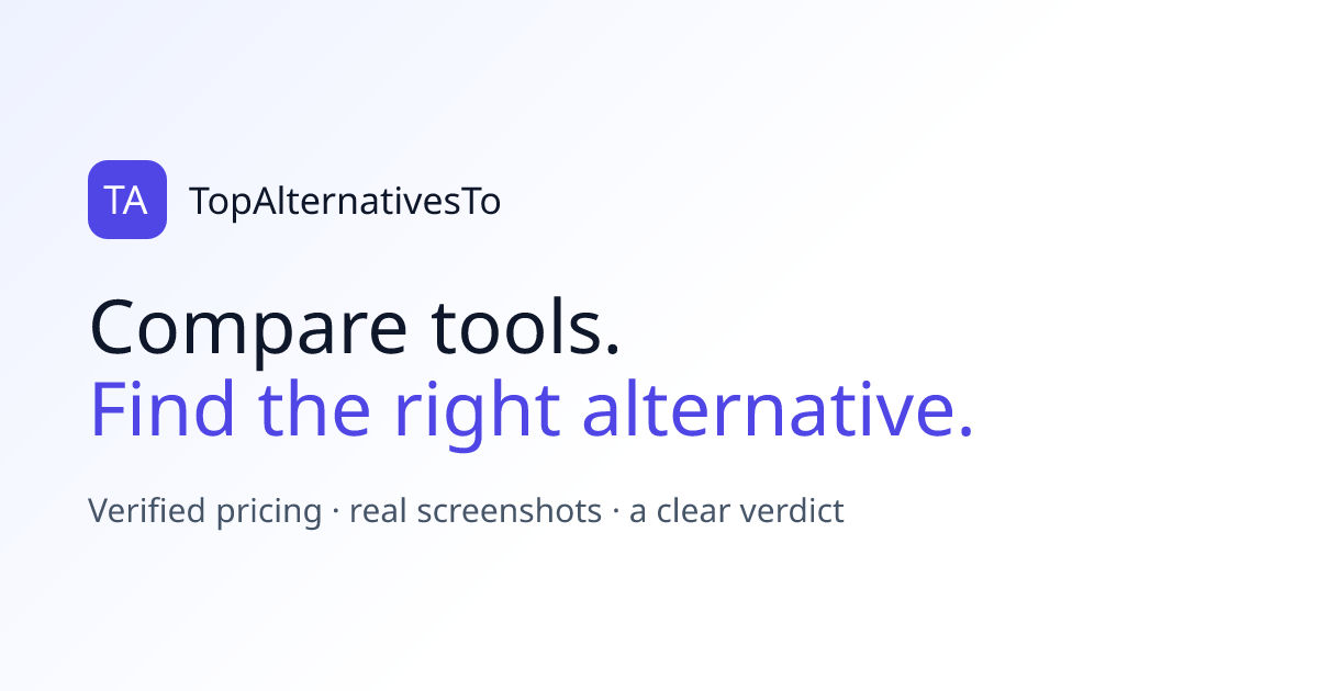 Screenshot of TopAlternatives