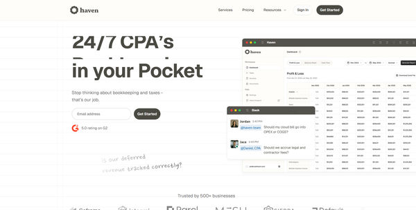Screenshot of usehaven
