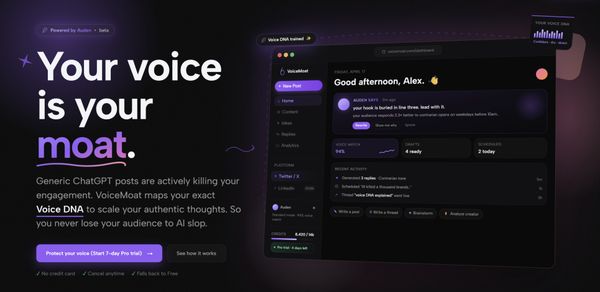Screenshot of VoiceMOAT