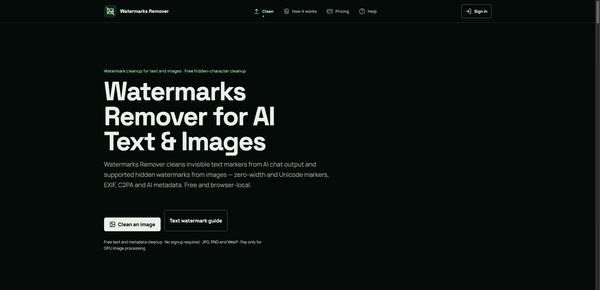 Screenshot of Watermarks Remover