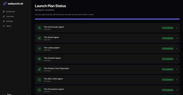 Screenshot of welaunch.sh