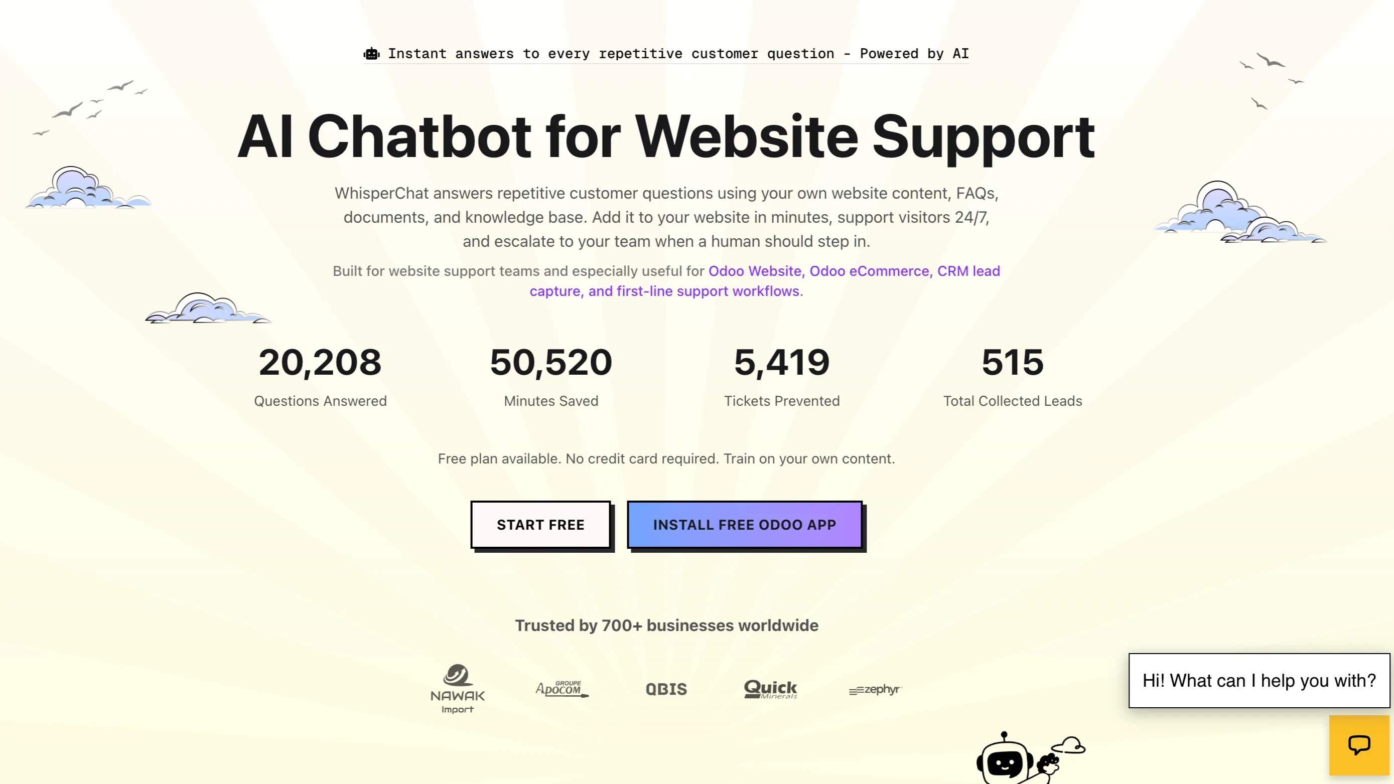 Screenshot of Whisperchat AI