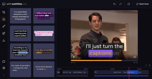 Screenshot of withsubtitles.com