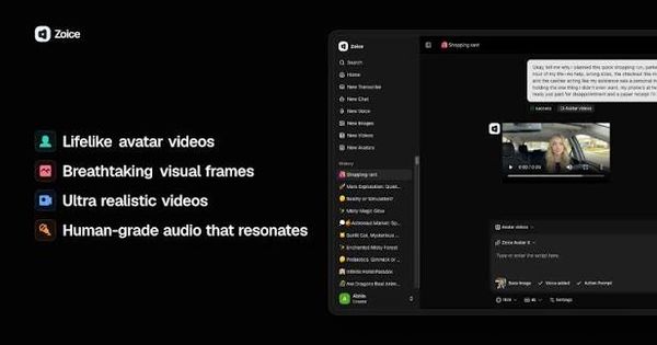 Screenshot of Zoice