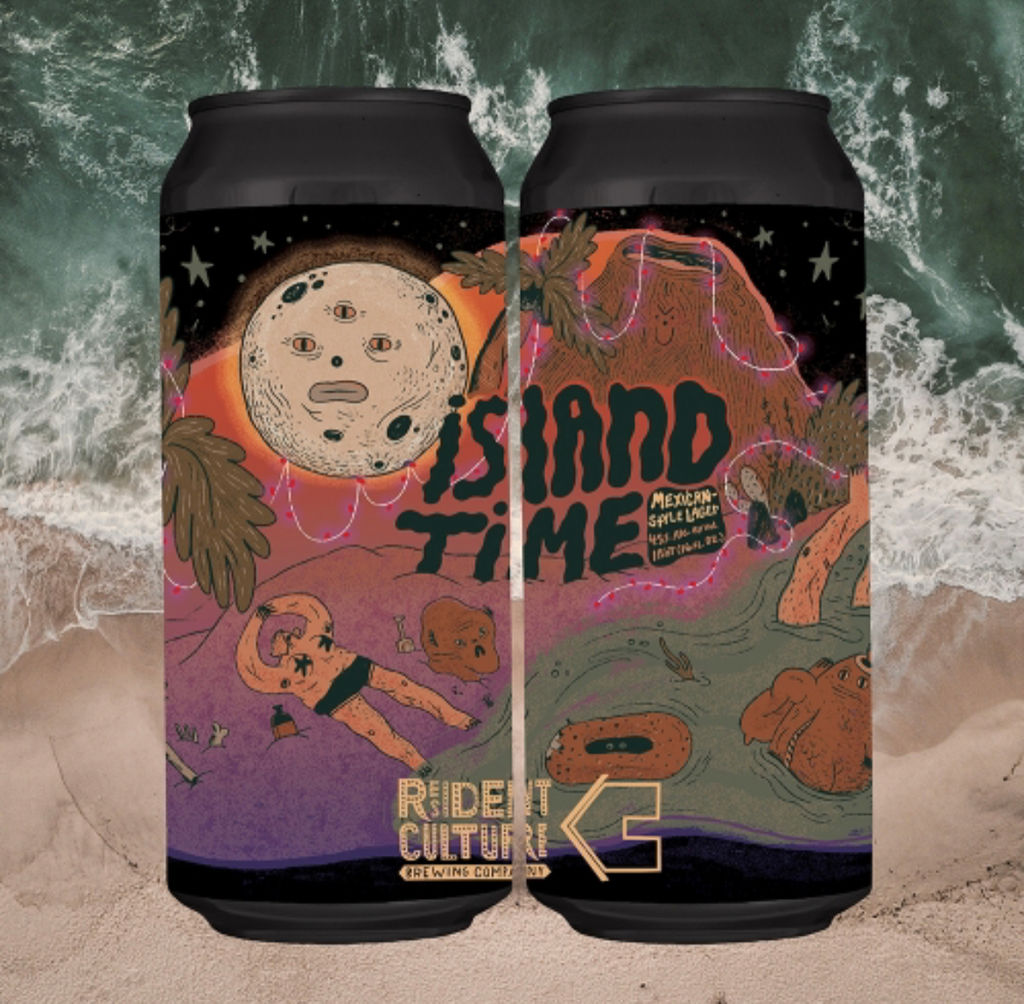 A visualization of the menu item "Island Time"