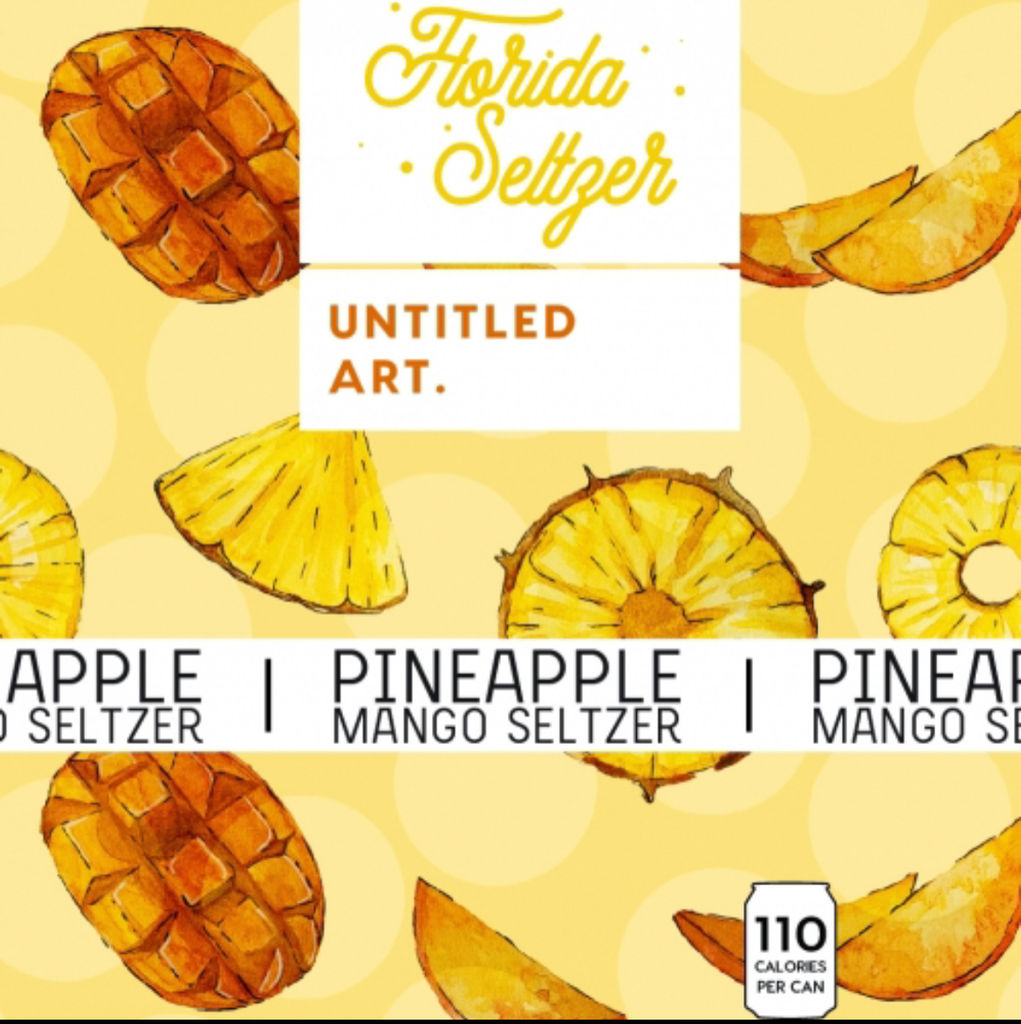A visualization of the menu item "Florida Seltzer: Pineapple Mango"