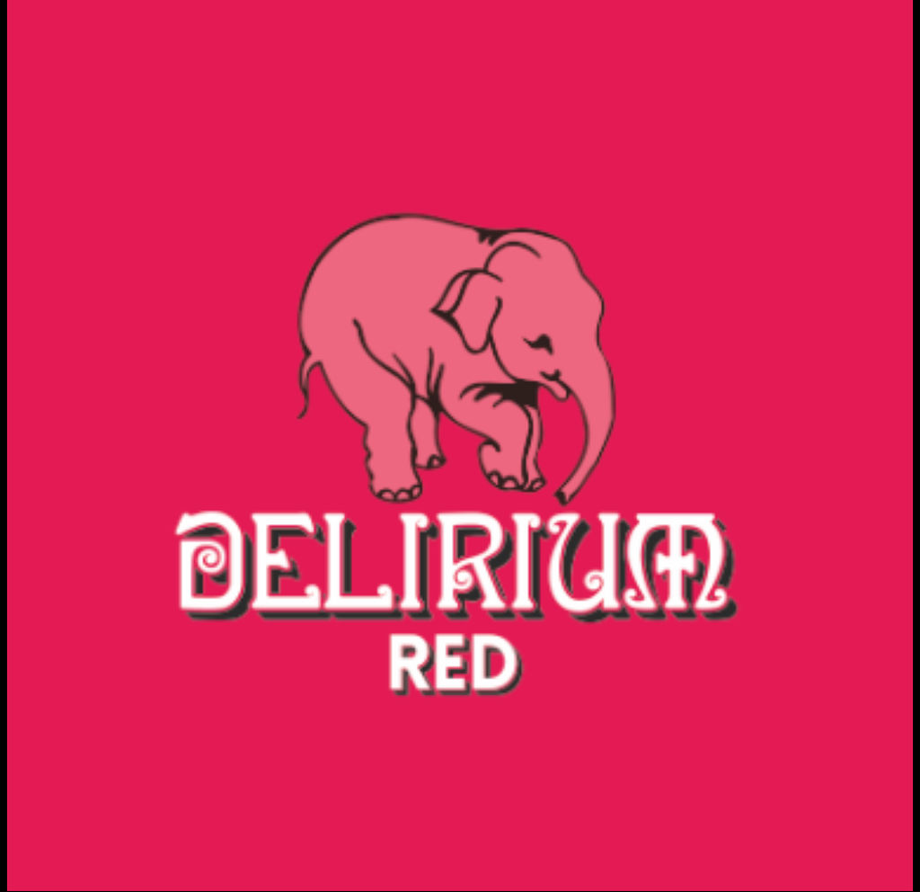A visualization of the menu item "Delirium Red"