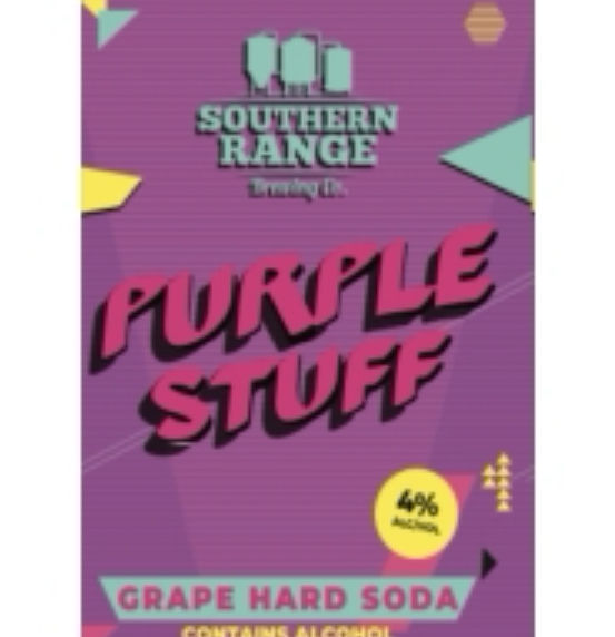 A visualization of the menu item "Purple Stuff"