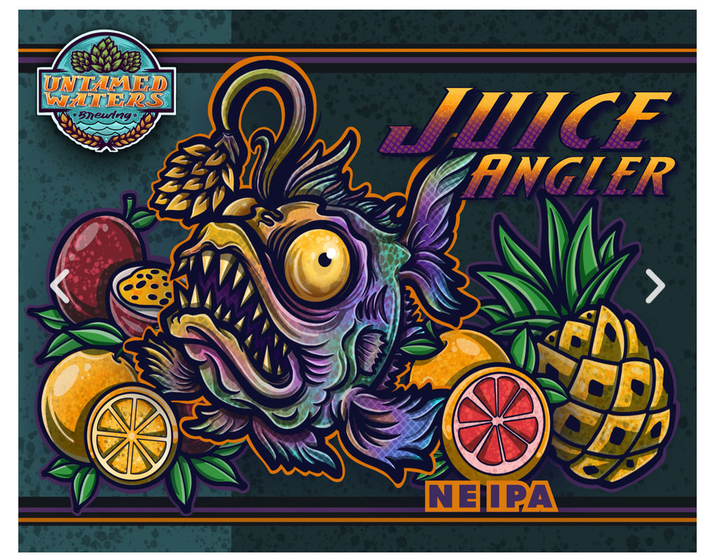 A visualization of the menu item "Juice Angler"