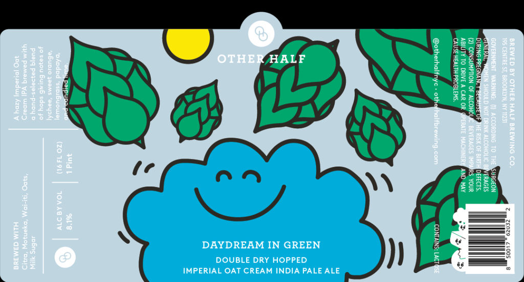 A visualization of the menu item "Daydream in Green"