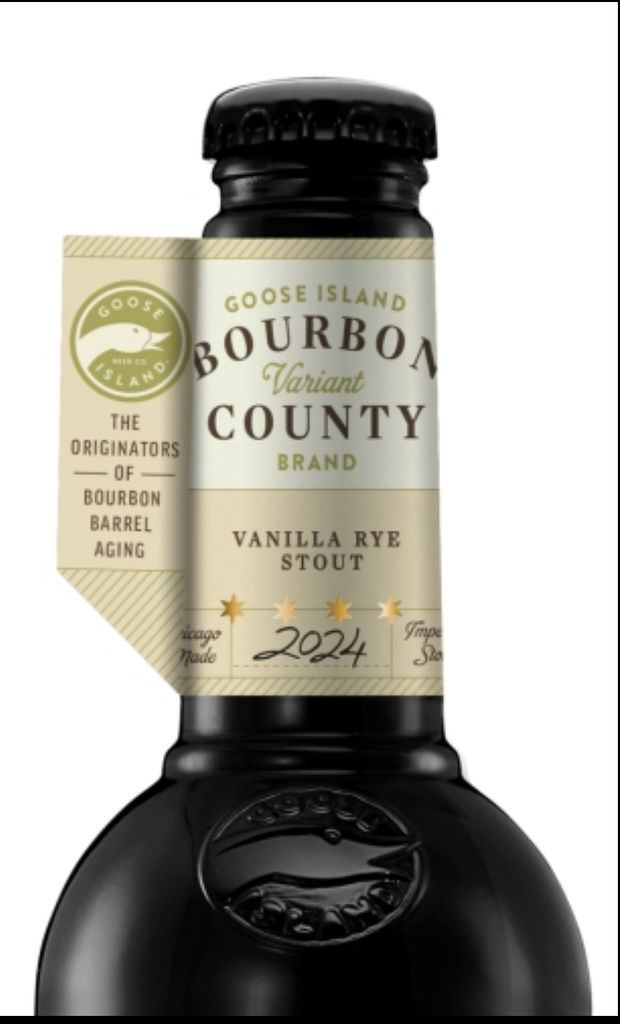 A visualization of the menu item "Bourbon County Brand Vanilla Rye Stout (2024)"