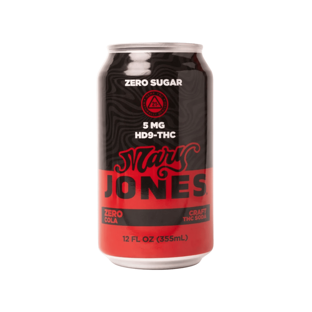 A visualization of the menu item "Mary Jones Zero Soda"