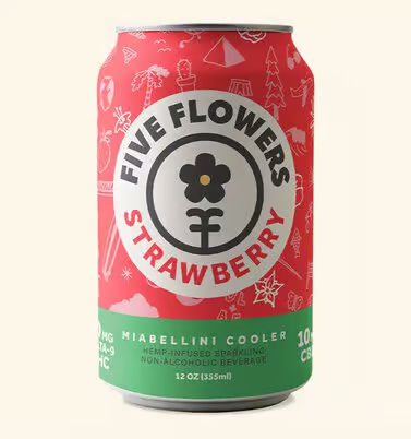 A visualization of the menu item "Strawberry Miabellini Cooler"